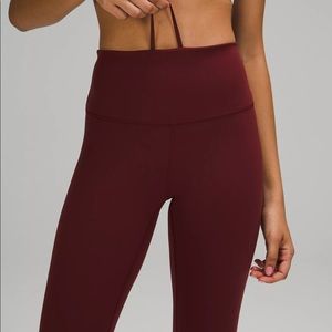 BRAND NEW LULULEMON Fast and Free High-Rise
 burgundy size 4!!!